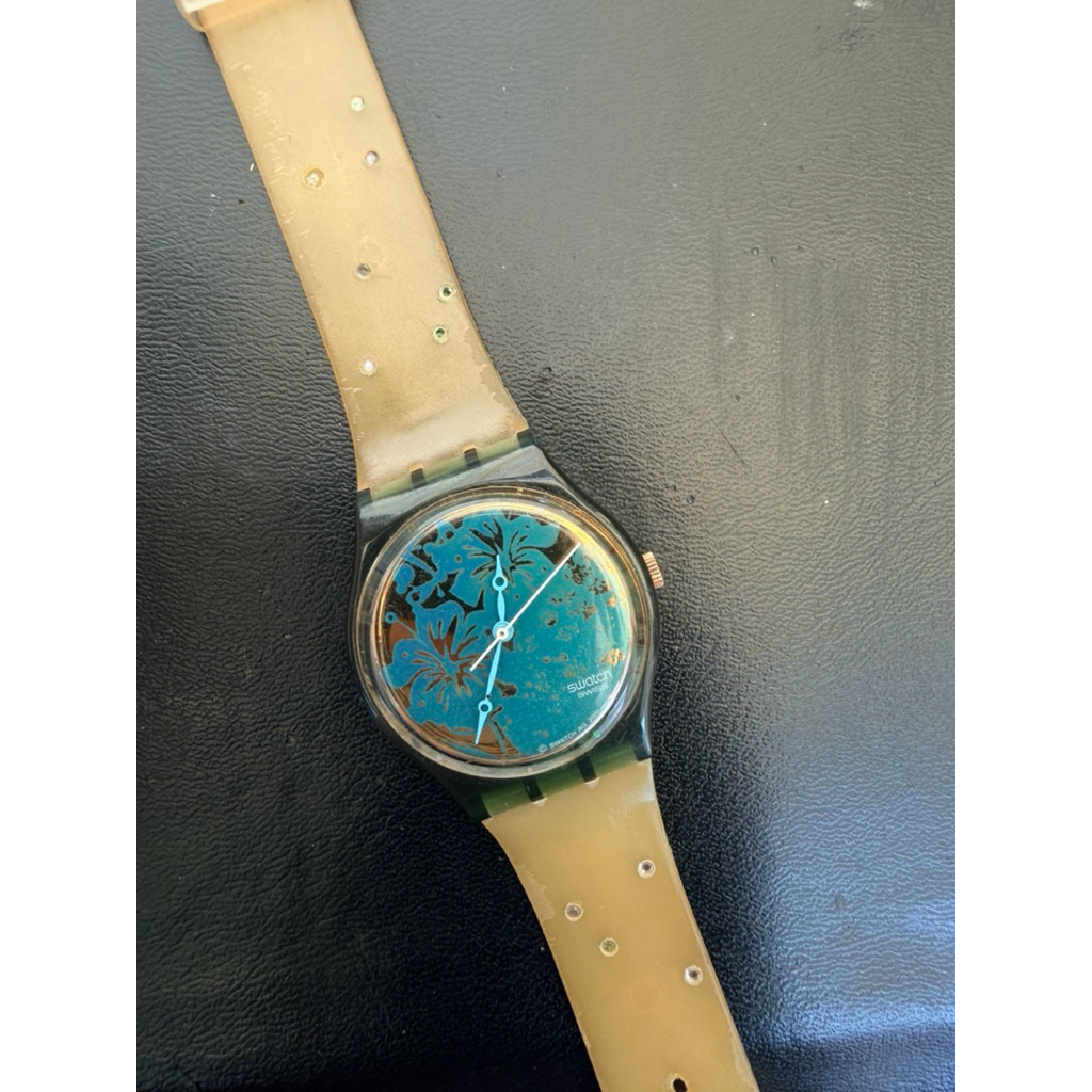 SWATCH SWISS ลายดอกไม้ Lady ของแท้ มือสอง สภาพดี