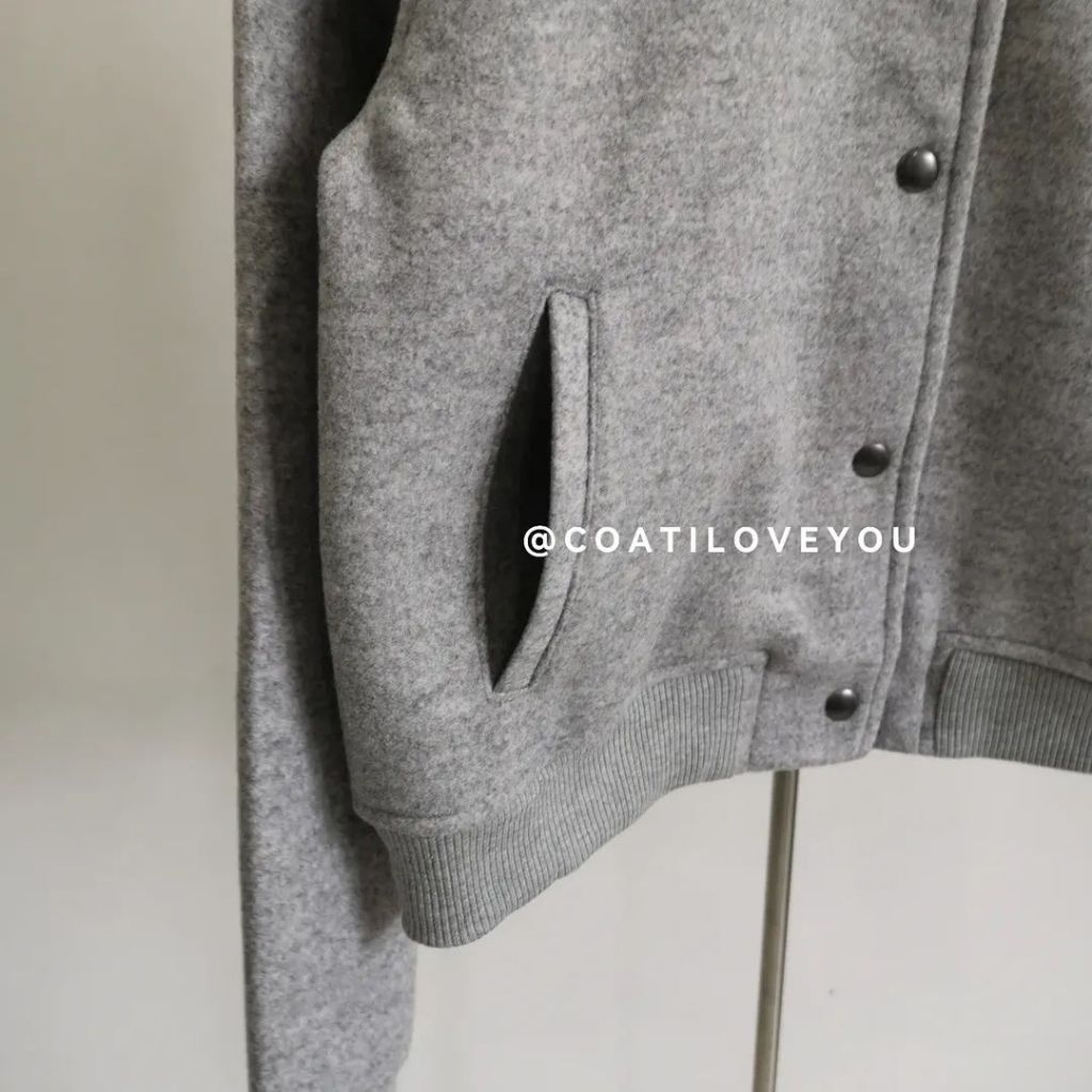 Madewell​ Wool​ ​Bomber​ Women's Jacket​ รูปที่ 5