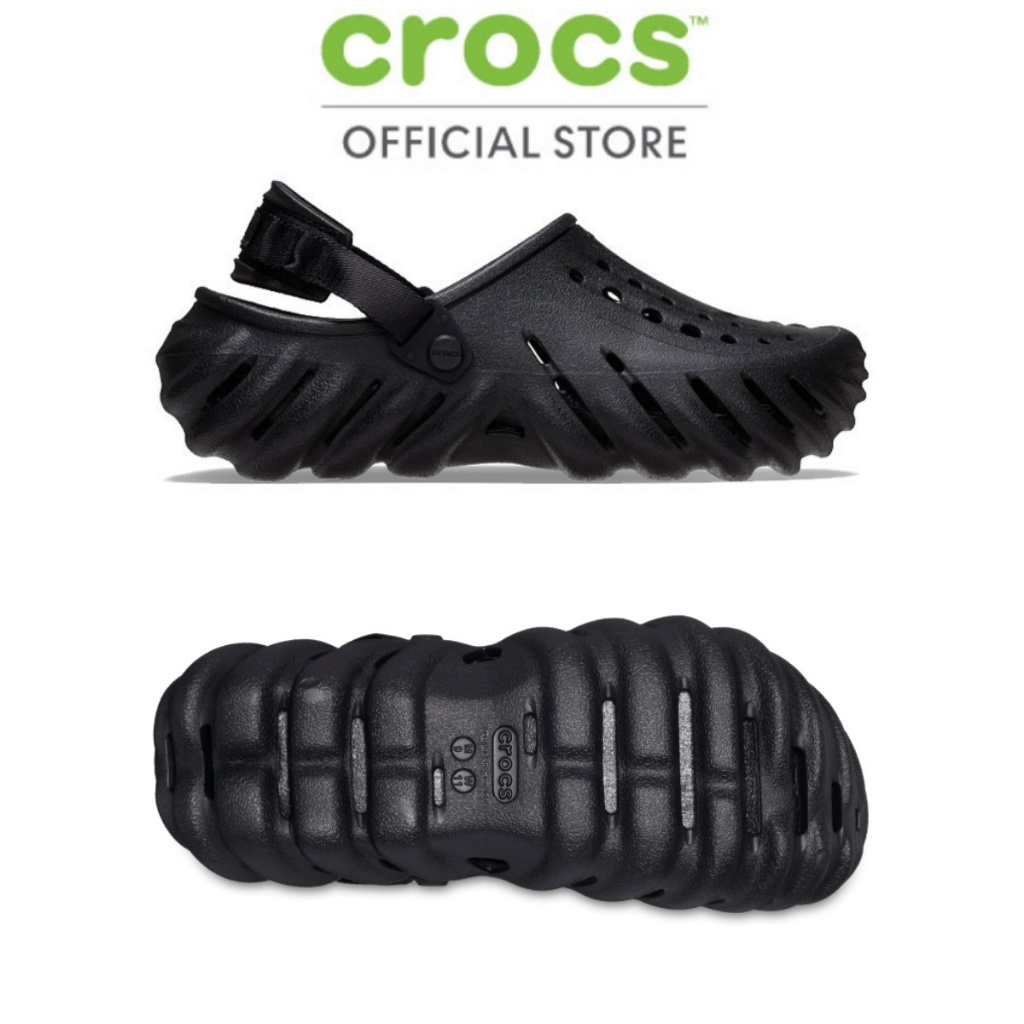 CROCS Echo Clog รองเท้าลำลองผู้ใหญ่ ECHO CLOG รุ่น 207937001 - BLACK