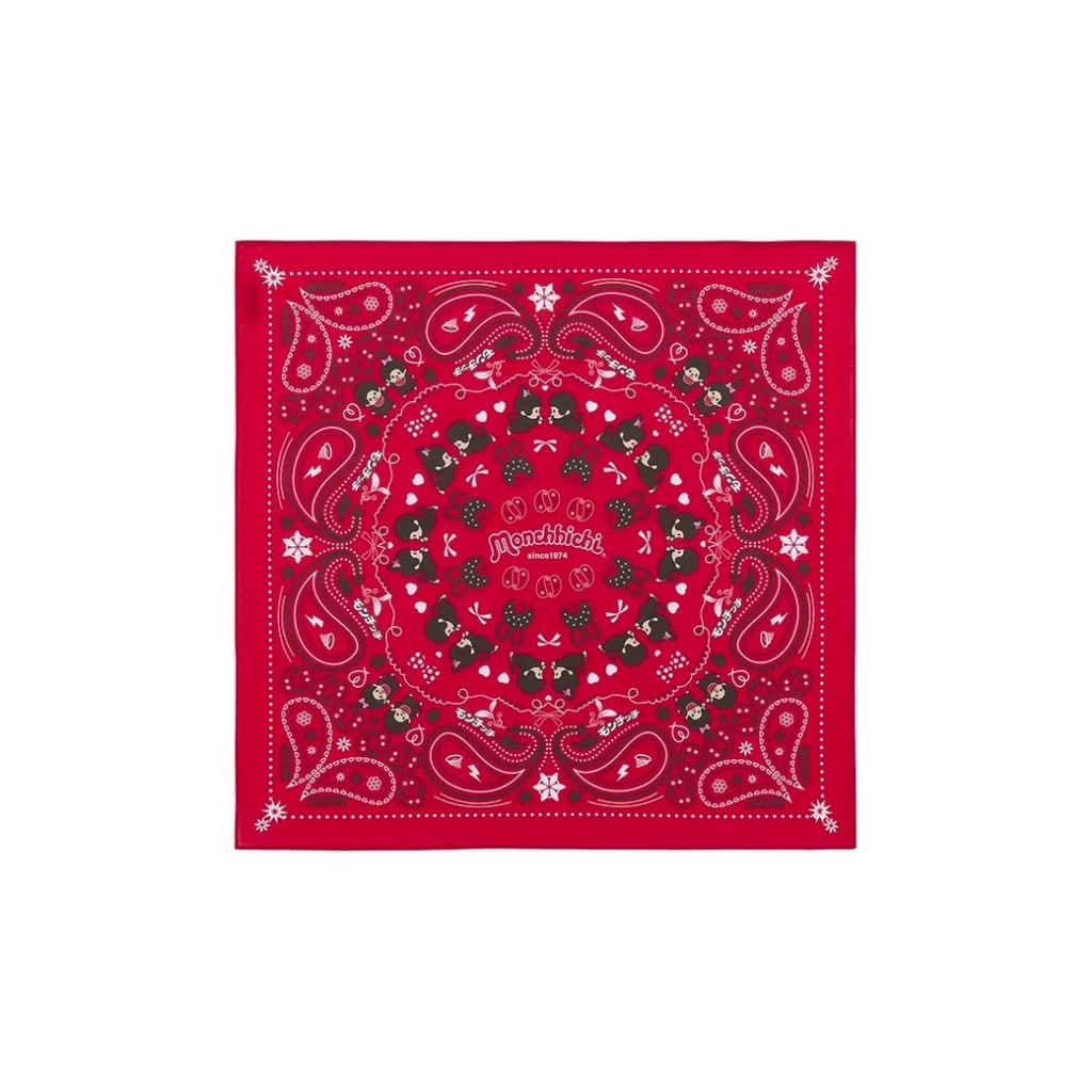 PAISLEY BANDANA SCARF - RED