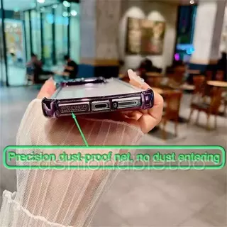 เคสใส ขอบสี การเลนส์กล้อง สำหรับ Vivo V70 กันกระแทกสี่มุม