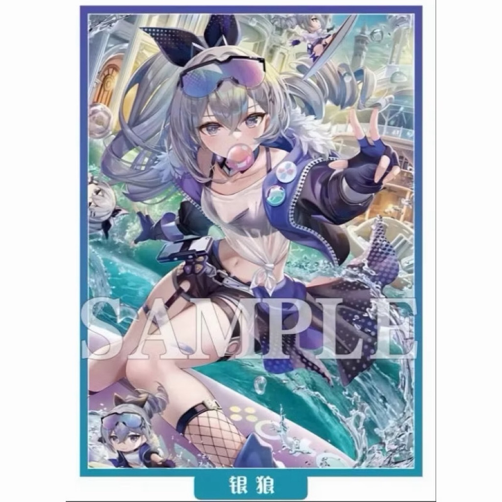 สลีฟซิลเวอร์วูฟ สลีฟฮงไก Honkai Star Rail Card Sleeve " Silver Wolf " สลีฟบัดดี้ไฟท์ ซองใส่การ์ด