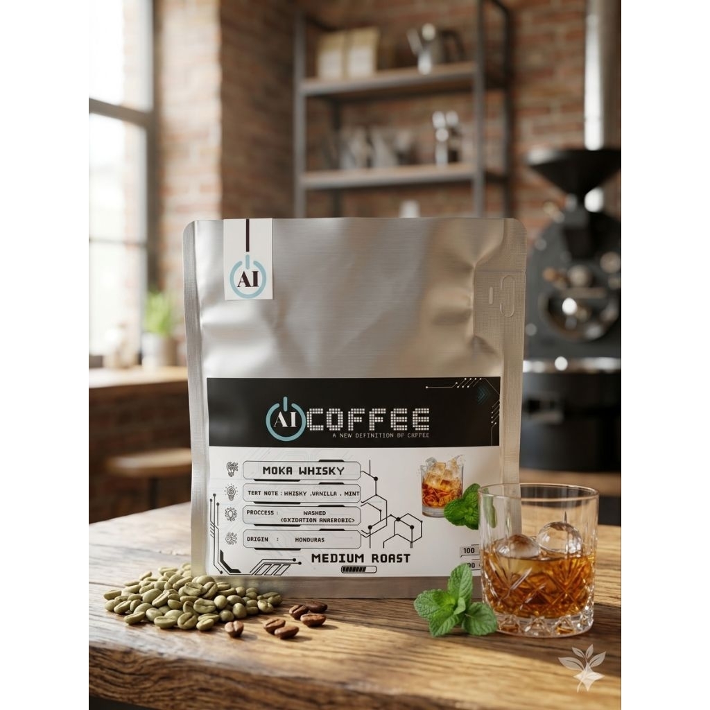 กาแฟคั่วกลาง MOKA WHISKY