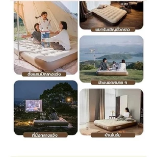 เตียงลม ที่นอนเป่าลมอัตโนมัติ 4/5/6ฟุต ติดตั้งง่าย เก็บรักษาสะดวก เตียงลมทนทาน กันรั่วลม เตียงเป่าลมพกพา