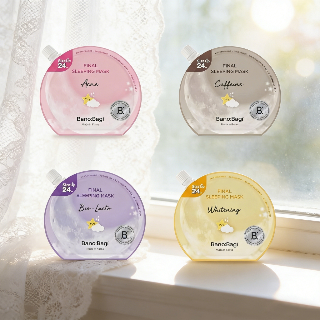 Banobagi Final Sleeping Mask Banobaki Sleeping Mask 23ml (Acne/Bio-Lacto/Caffeine/Whitening)