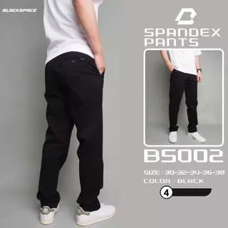 GOODWIN - BS002 SPANDEX PANTS กางเกงขายาวเอวขอบผู้ชาย ผ้ายืด สีพื้น