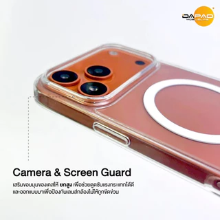 DaPad เคสแม่เหล็กใสกันกระแทก Wisdom เคสใสกันกระแทก สำหรับ ไอโฟน IP16/17/Plus/Pro Max