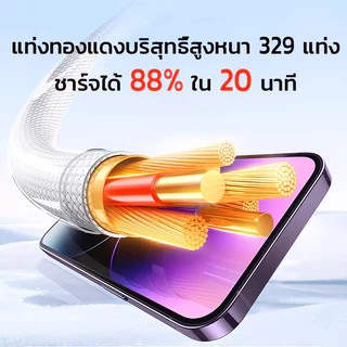 ต้นฉบับ 60วัตต์ สายชาร์จเร็วสำหรับอุปกรณ์ Android Type-C IP Ice คริสตัล ไล่ระดับ ถักเปีย สายชาร์จ Super Fast Chargging