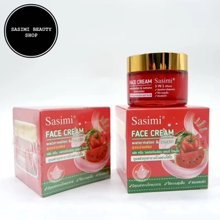 SASIMI Watermelon&Tomato Face Cream ครีมบำรุงผิวหน้า สูตรแตงโม มะเขือเทศ