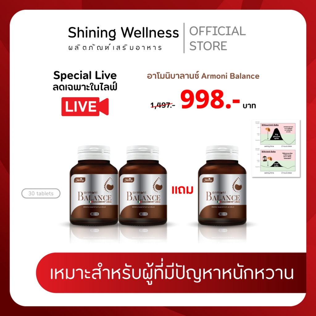 2 แถม 1 อาโมนิบาลานซ์ ARMONI BALANCE ผลิตภัณฑ์เสริมอาหาร สินค้า อาโมนิของแท้ แบรนด์ชายนิ่ง Shining อาโมนิบาลานซ์ของแท้