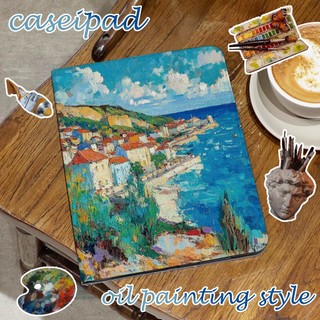 🚀จัดส่งทันที🚀เคสไอแพด oil painting style Pro12.9 Air8 13 Air8/7/6 11 Mini7 Gen12 landscape เคสipad