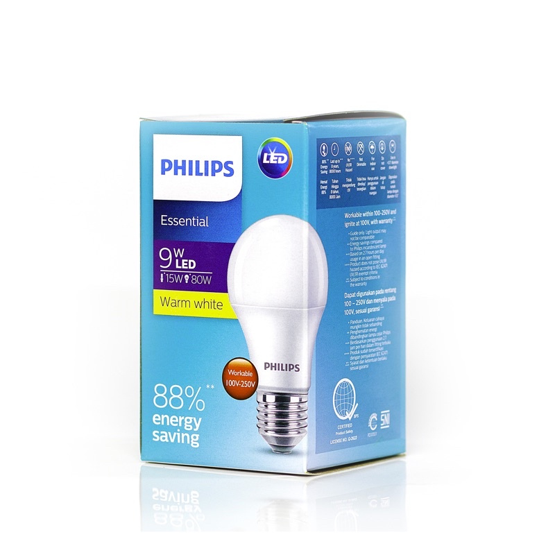 หลอดไฟ LED Philips Essential 9w