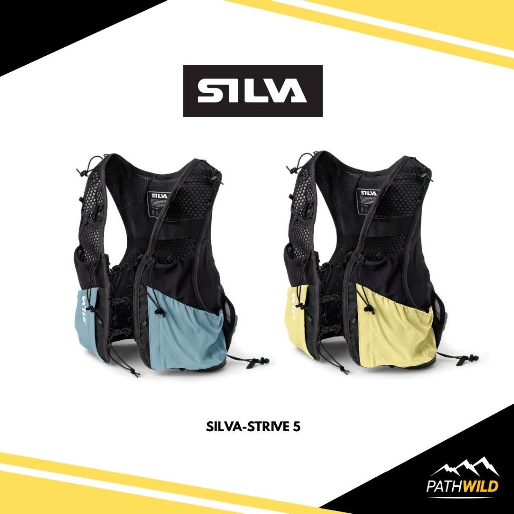SILVA STRIVE 10 VEST เป้น้ำ Unisex ความจุ 10 ลิตรเหมาะสำหรับการวิ่งเทรลระยะไกล น้ำหนักเบา กระชับตัว 