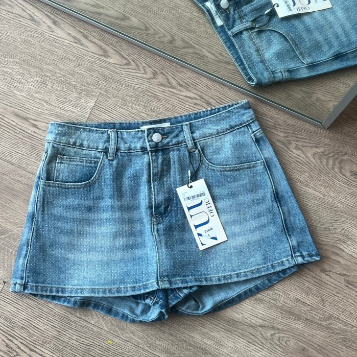 ZUU.Maison semi skirt  กระโปรงกางเกงผ้ายีนส์ * ผ้าไม่ยืด มีซับ