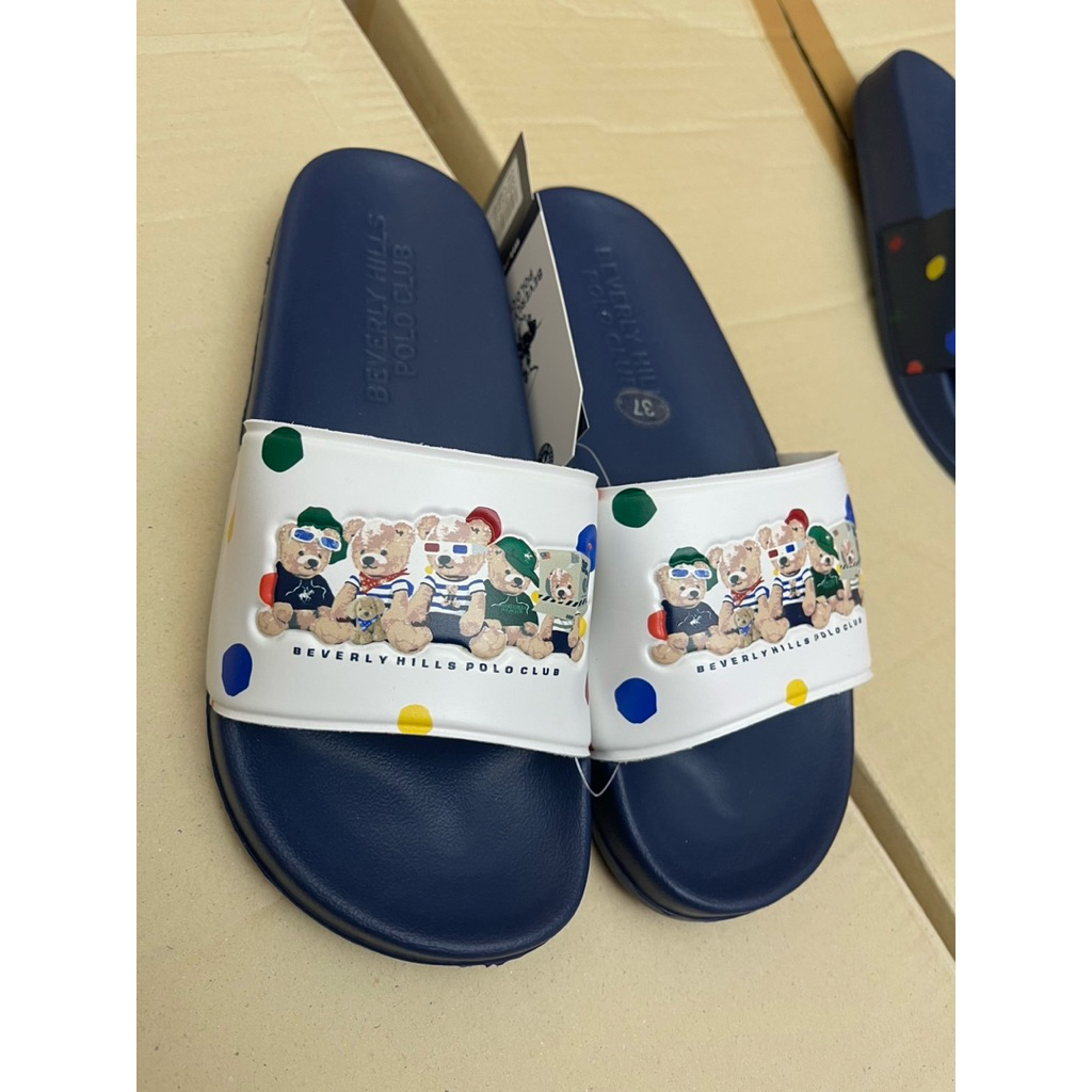 Beverly hills polo club รองเท้าแตะหญิงลายหมี ราคา ถูกที่สุด ดีลบีเคเค แกลเลอรีภาพที่ 9