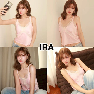 BY IRA (23303) Anthony Top. เสื้อสายเดี่ยวซาติน ดีไซน์สวย งานปักปราณีต ทรงเข้ารูป เนื้อผ้าพรีเมียม