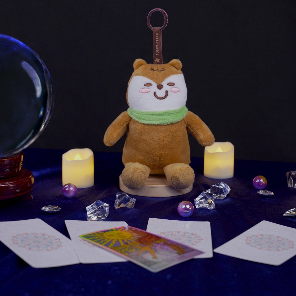 Otteri Smiley Plush Keyring พวงกุญแจตุ๊กตา อ๊อตเทริ ยิ้มแย้ม