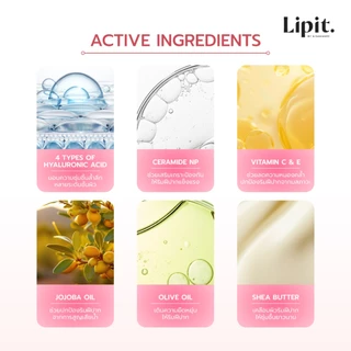 Lip It PDRN Balm 3g. (พีดีอาร์เอ็นบาล์ม 3g.) 4 สี ลิปอิท