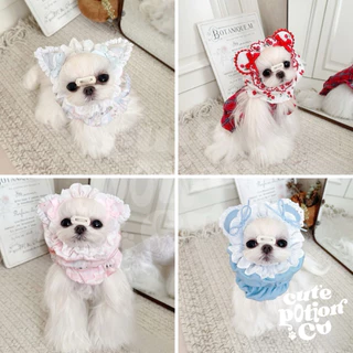 (พร้อมส่ง🇹🇭) หมวกคลุมขนสุนัข กันเปื้อนสุนัข dog snoods