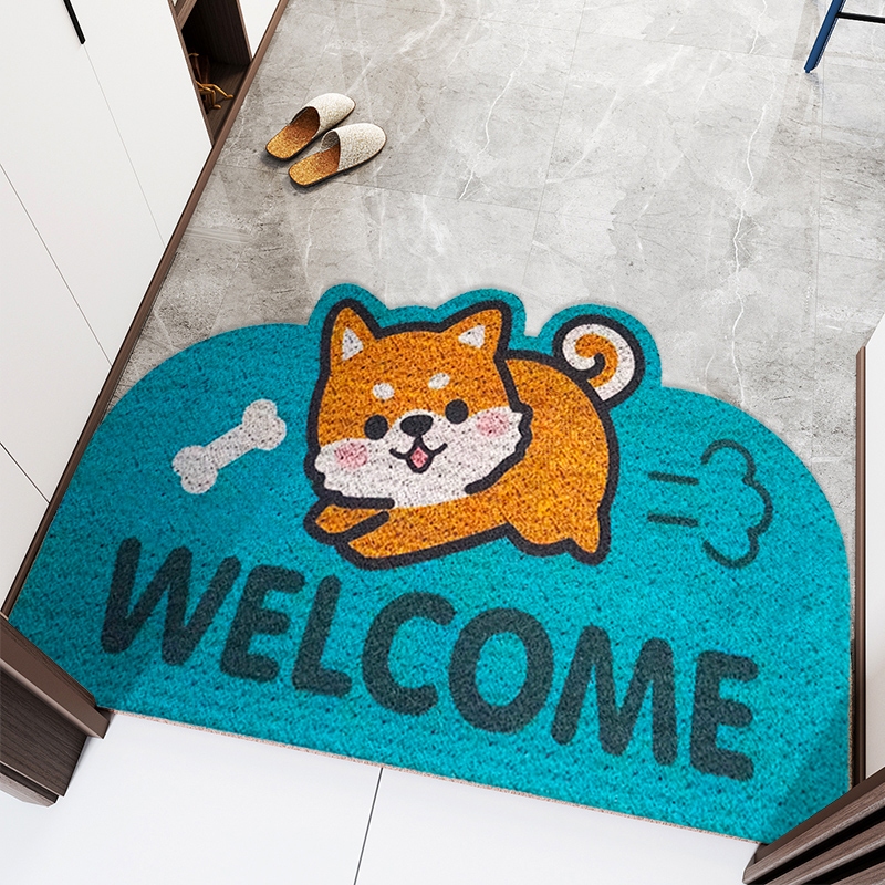 พร้อมส่ง พรมดักฝุ่นใยPVC นุ่ม ยืดหยุ่น ไม่ลื่น และทนทาน40*60cm