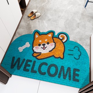 พร้อมส่ง พรมดักฝุ่นใยPVC นุ่ม ยืดหยุ่น ไม่ลื่น และทนทาน