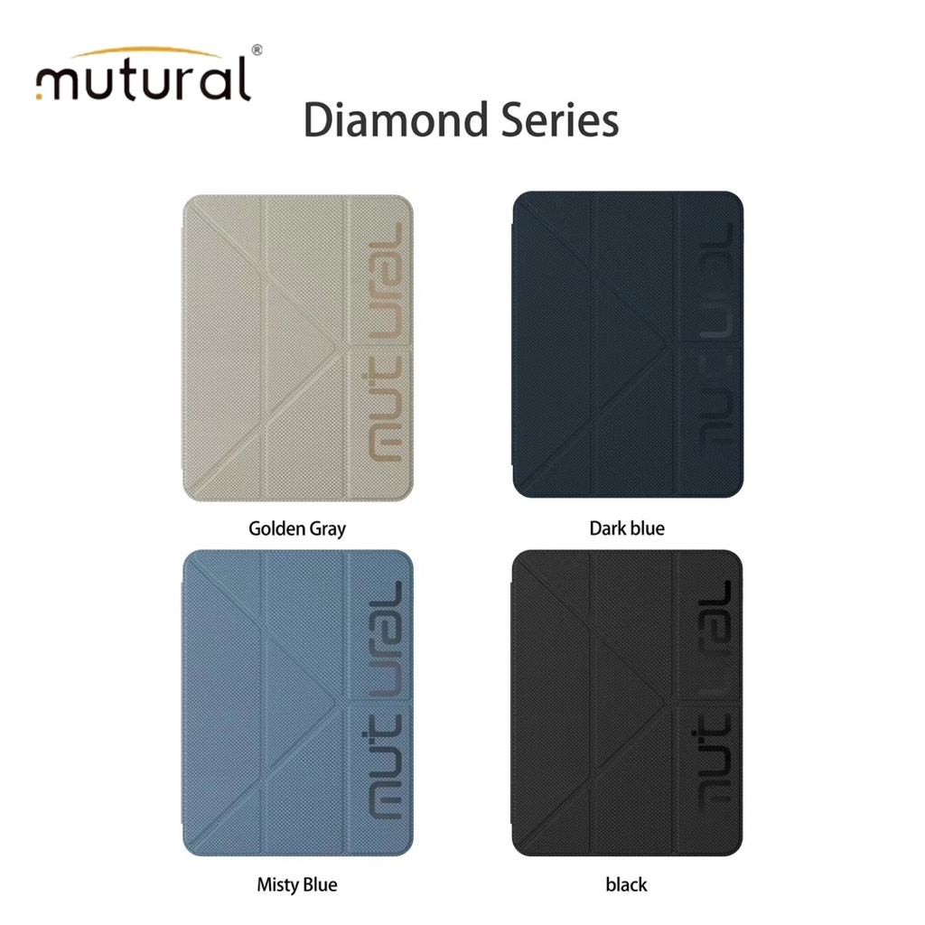 Mutural พร้อมส่ง เคส PU สำหรับ  Samssung Tab A11Plus Tab A9Plus S10 S10lite S10Fe Tab S11 Tab S9 S9F