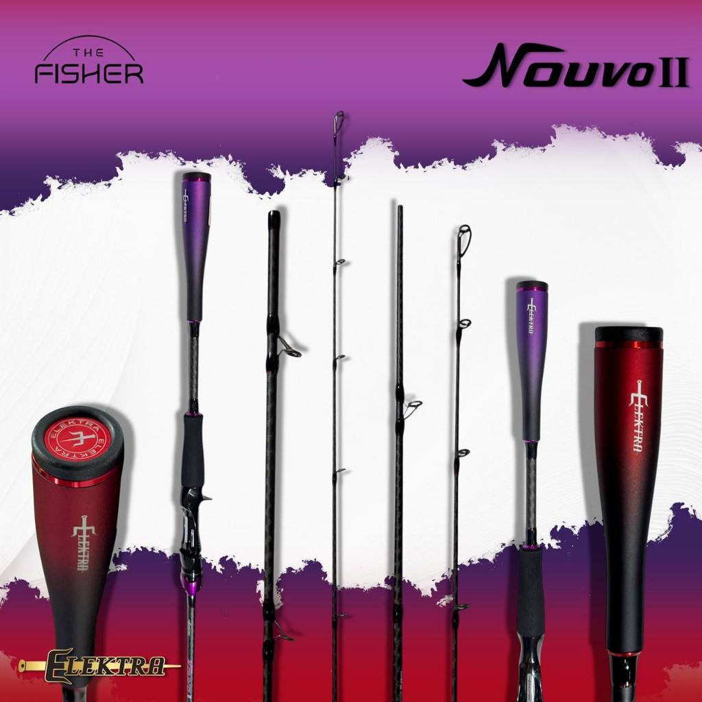 A02 คันเบ็ดตีเหยื่อปลอม Elektra รุ่น Nouvo II  (อิเล็กตร้า นูโว 2)  ขนาด 6.6 ฟุต ราคา ถูกที่สุด ดีลบีเคเค แกลเลอรีภาพที่ 2