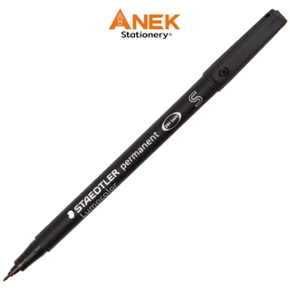 ปากกาเขียนแผ่นใสลบไม่ได้ Staedtler 0.4,0.6,1.0 มม. สีดำ สเต็ดเล่อร์