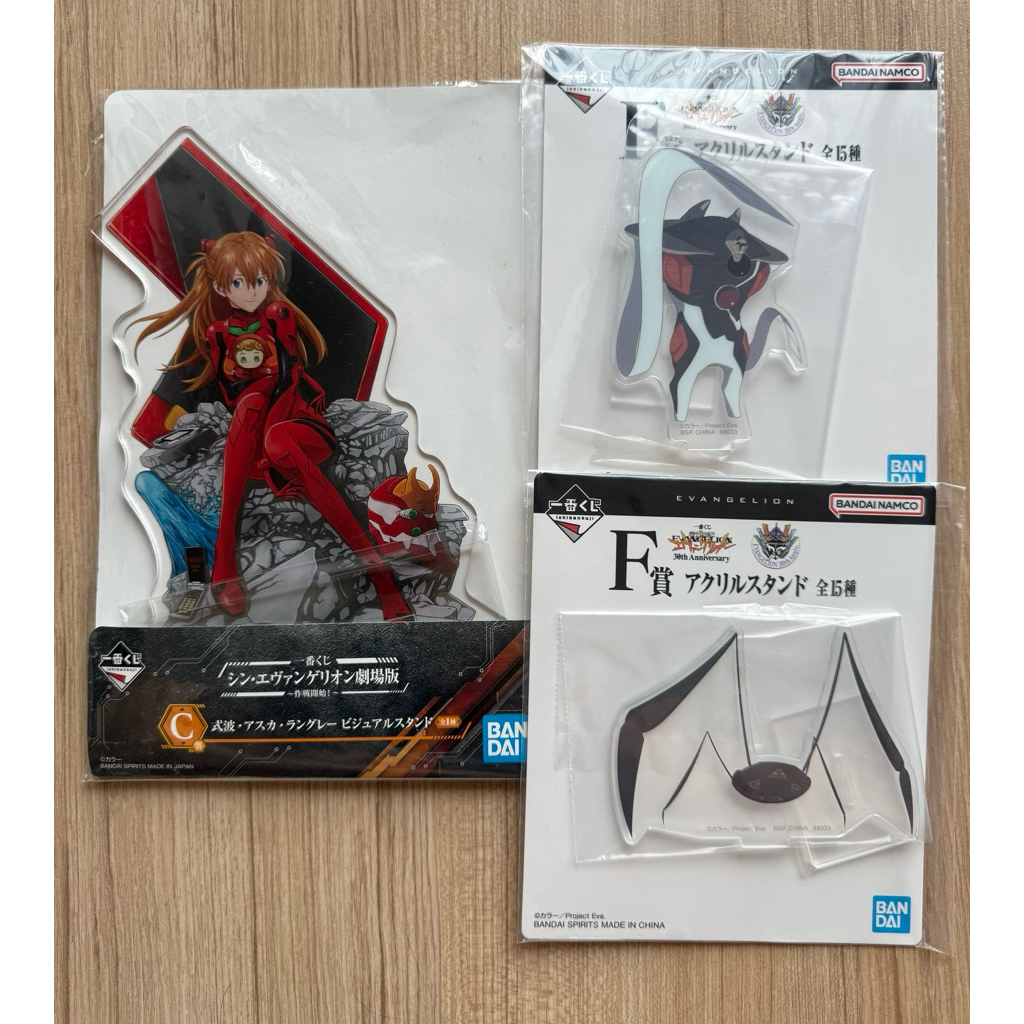 Ichiban Kuji Evangelion Acrylic Stands