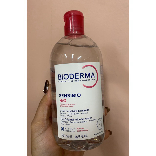 Bio  a Sensibio H2O (ฝาชมพู) 500ml คลีนซิ่งไมเซล่า สำหรับผิวบอบบางแพ้ง่าย