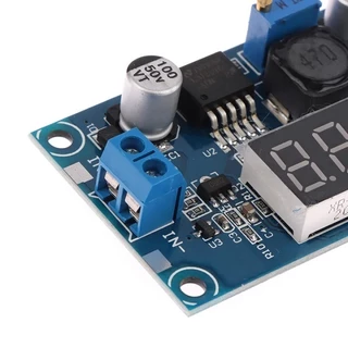 LM2596 DC-DC Adjustable Buck Converter step down ตัวควบคุมแรงดันไฟฟ้า แบบปรับได้ พร้อมโวลต์มิเตอร์ LED TOOLIXClick to Co