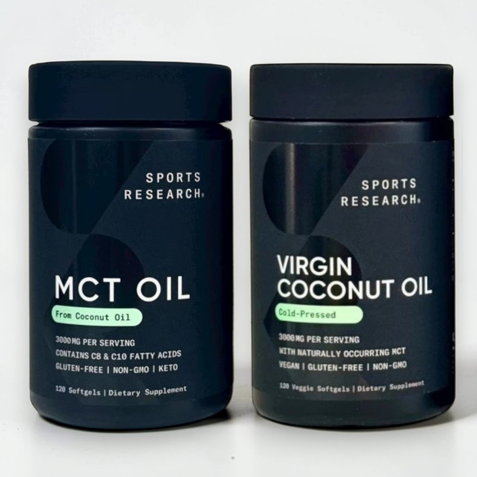 Sports Research MCT Oil, From Coconut Oil มีสูตรและจำนวนให้เลือก