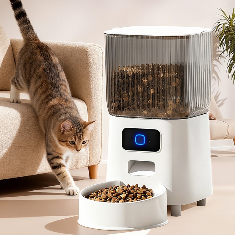 5L เครื่องให้อาหารสัตว์เลี้ยงอัตโนมัติ รองรับWiFi & APP  Smart Pet Feeder เครื่องให้อาหารแมวอัตโนมัต