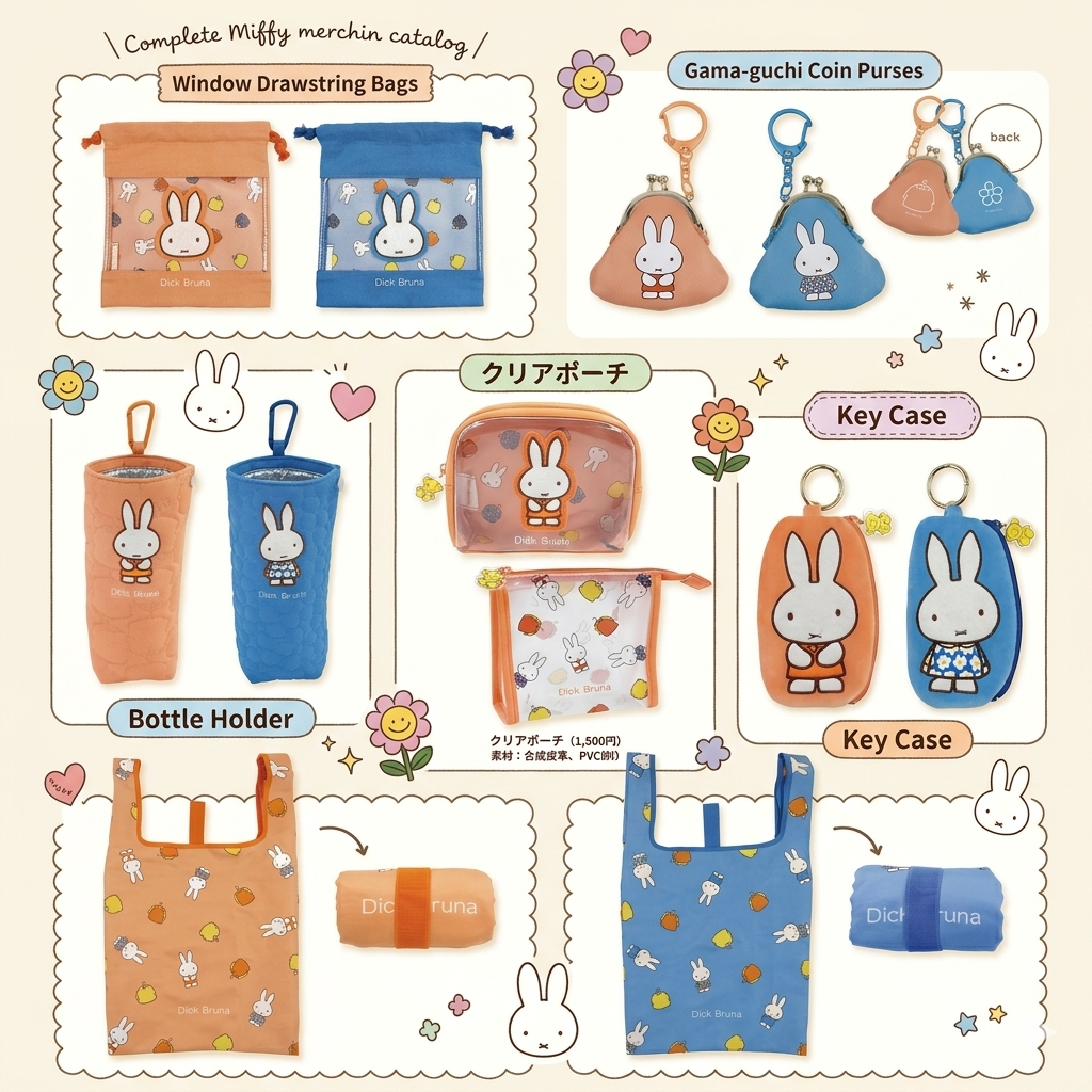 พร้อมส่ง 🌹🌼 Miffy correction flower 🌼🌹กล่องเครื่องประดับ กระเป๋า กระจก