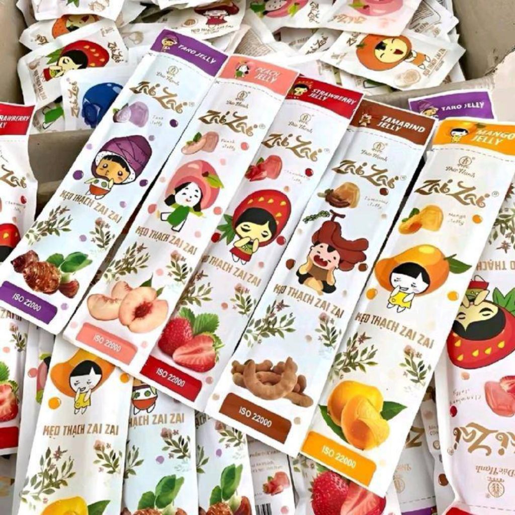 (1ชิ้น)เลือกรสได้เยลลี่ผลไม้เวียดนาม Zai Zai