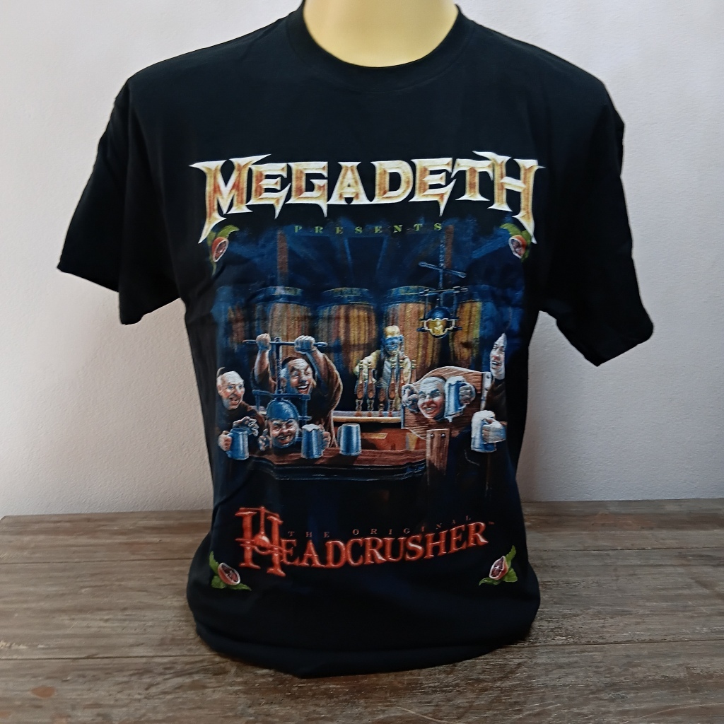 เสื้อยืด Megadeth Head Crusher Tee L