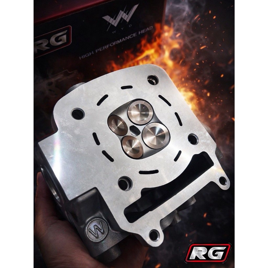 ฝาสูบแต่ง4วาล์วPcx160 Lead125 Giorno125 RG ขนาดวาล์ว 19/22 อุปกรณ์ครบ ตัวใหม่ล่าสุด!!