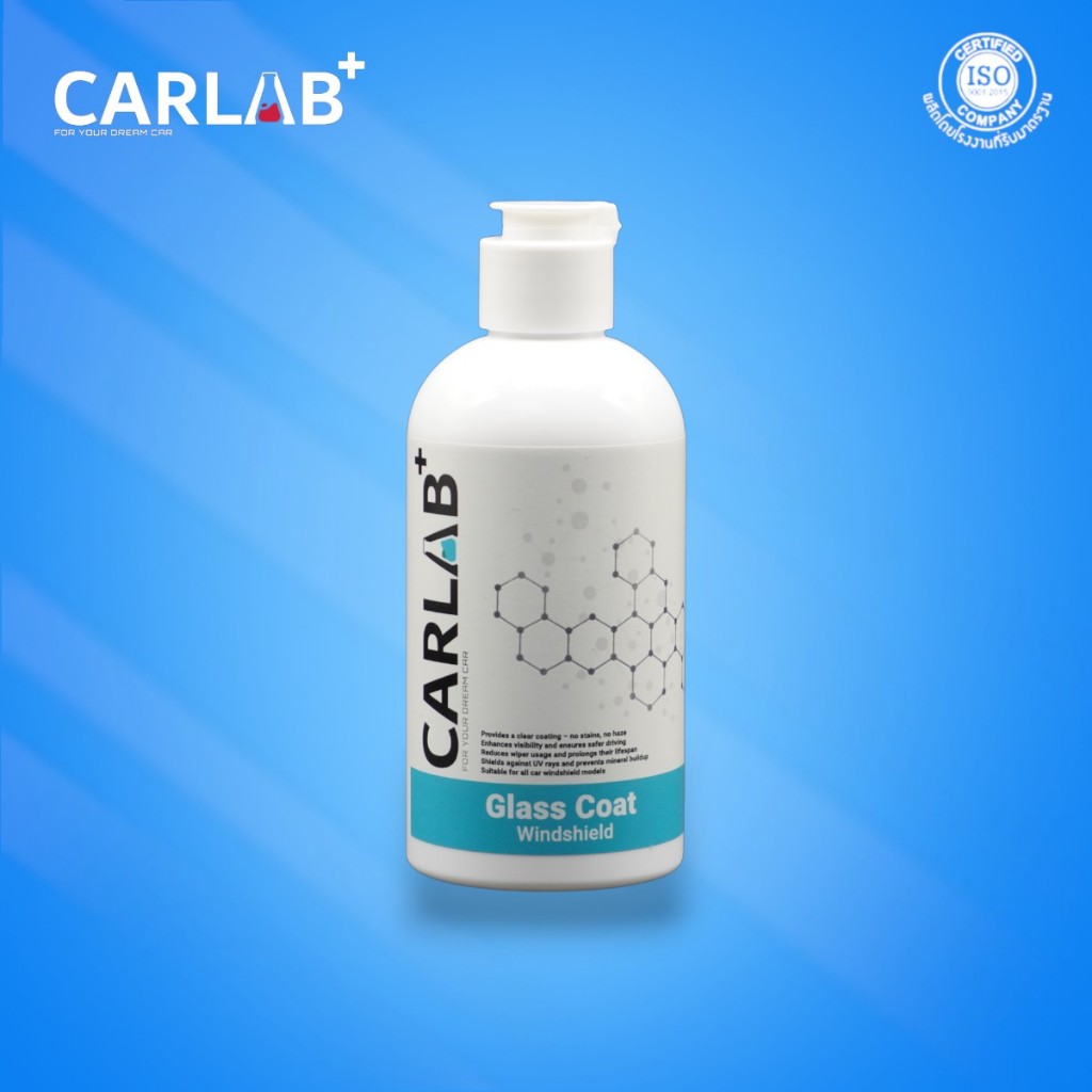 น้ำยาเคลือบกระจกรถยนต์ CARLAB เช็ดกระจกรถรถยนต์ กันน้ำเกาะ กันฝน
