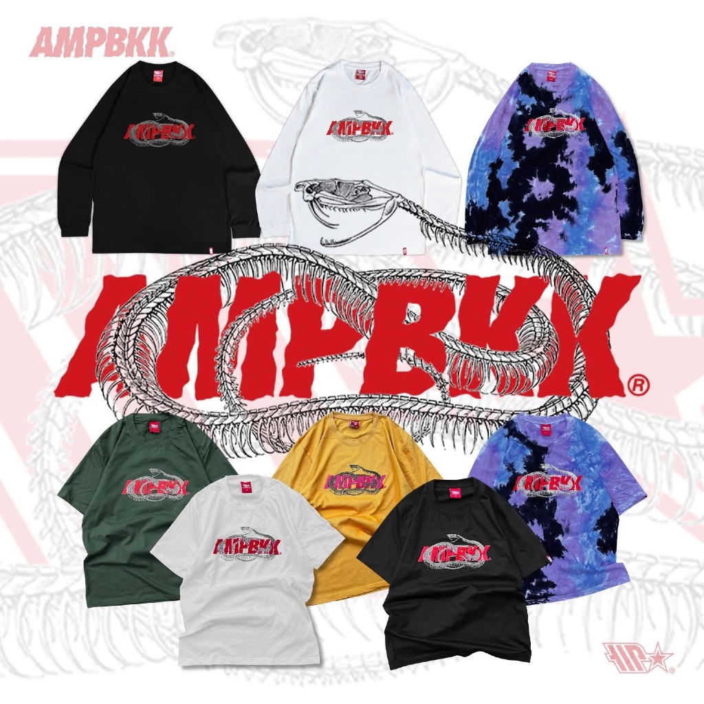 A.M.P. “SNAKE BONES - BOX” Long Sleeve Tee