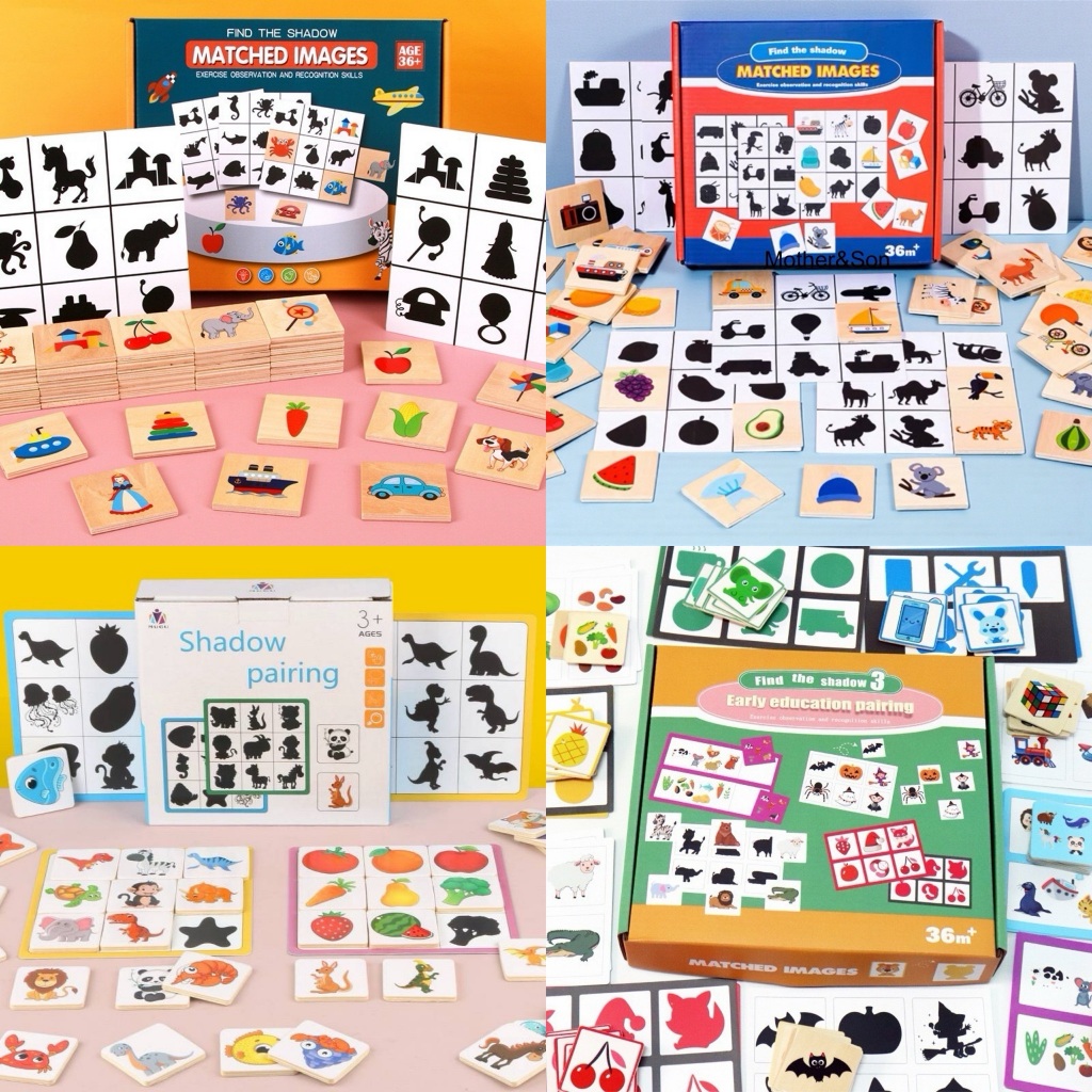 จิ๊กซอว์จับคู่เงา Matching Jigsaw Puzzle