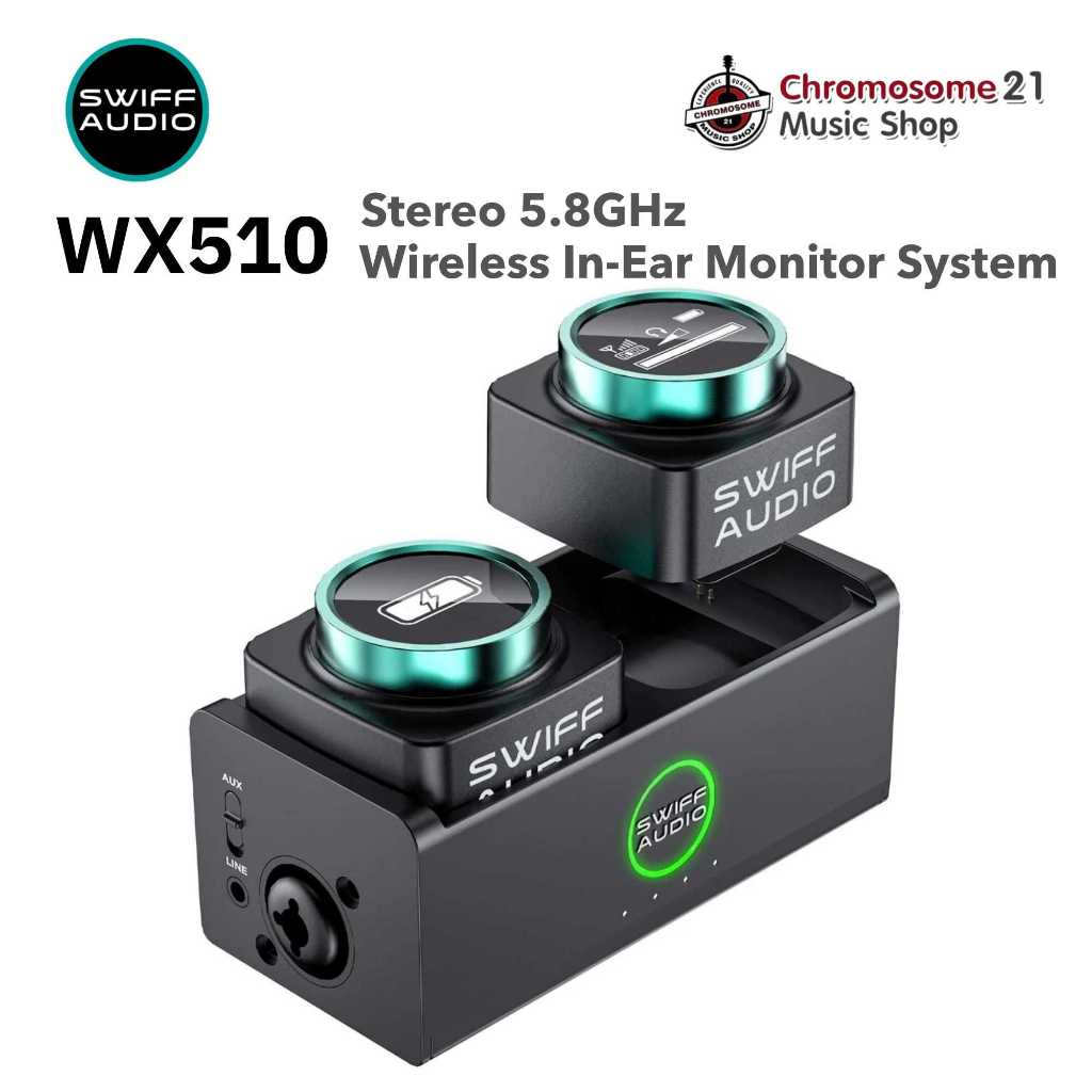 ไวเลสอินเอียร์มอนิเตอร์ Swiff Audio WX510 5.8GHz Wireless In-Ear Monitor System