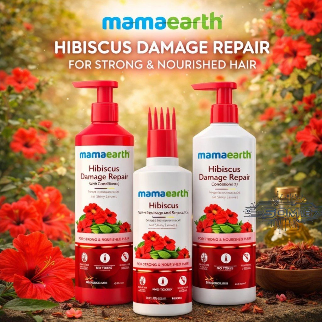 Mamaearth Hibiscus  ช่วยบำรุงหนังศีรษะ ลดผมร่วง กระตุ้นการเกิดเส้นผมใหม่