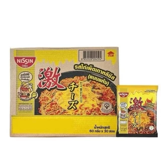 [ยกลัง30ซอง] Nissin นิสชิน บะหมี่กึ่งสําเร็จรูป บะหมี่แห้งเกาหลี มีหลายรสชาติให้เลือก ขนาด 60กรัม