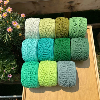 เชือกฟอกนิ่ม 2.5มิล Cotton100% เซตที่2/3 น้ำหนัก 200 กรัม