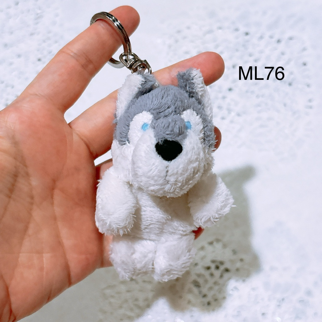 พวงกุญแจ ตุ๊กตา หมา 🐶 ชินิ nici dog keychain Siberian husky