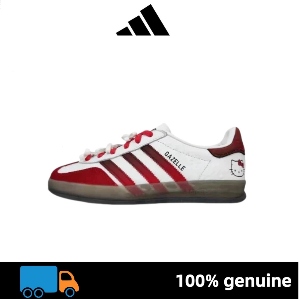 รองเท้าผ้าใบ Hello Kitty adidas originals GAZELLE INDOOR รองเท้าแบดมินตัน รองเท้าผู้ชาย