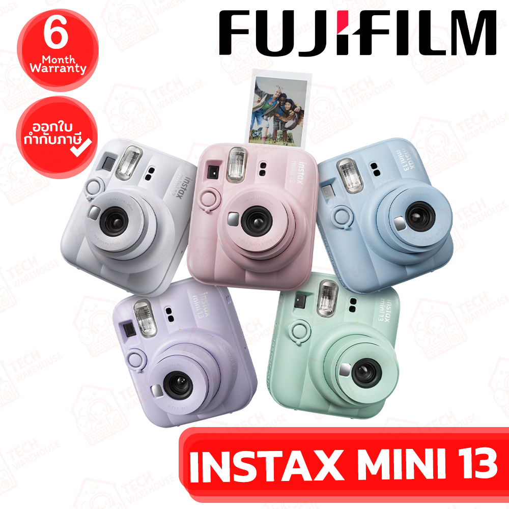 Fujifilm Instax Mini 13 กล้องฟิล์มอินสแตนท์ [มีให้เลือก 5 สี] ของแท้ ประกันศูนย์ 6 เดือน
