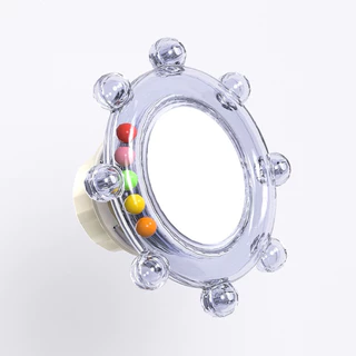 E-110 ของเล่นหมุน มีกระจกตรงกลาง ของเล่นนกแก้ว แก้เบื่อ ให้ได้ใช้พลังงาน มาเล่นที่หมุน จะได้ไม่กัดอย่างอื่น 8.5cm