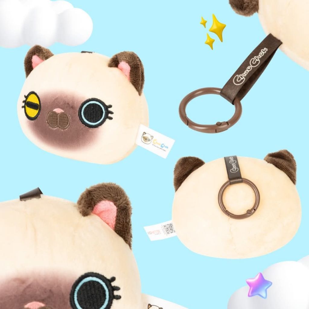 Stress Ball - Keychain พวงกุญแจเจ้าโชคนุ่มนิ่มสุดน่ารัก