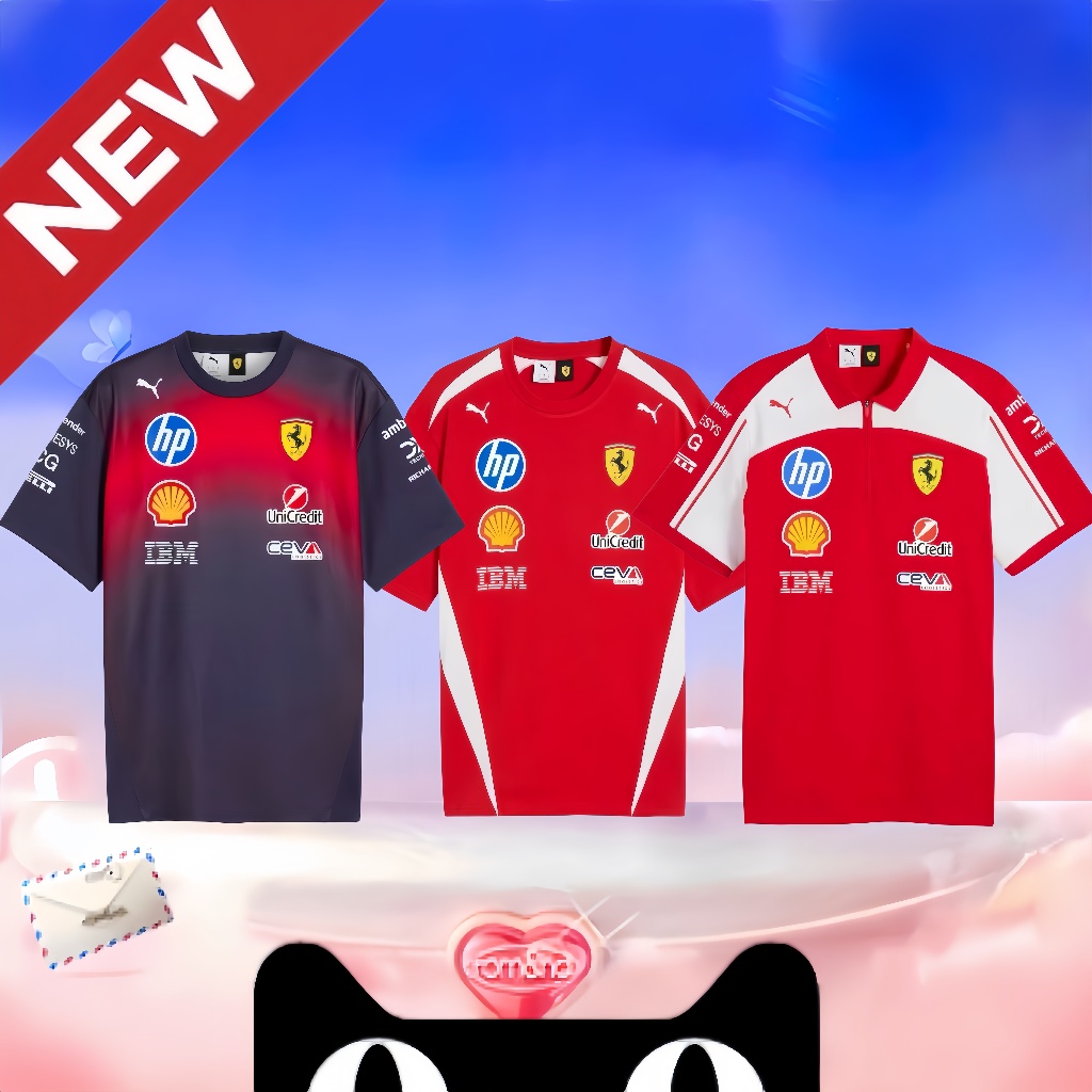 Scuderia Ferrari F1 PM 2026 Driver T-shirt เสื้อยืด เสื้อผ้า แขนสั้น 【เป็นของแท้ 100%】
